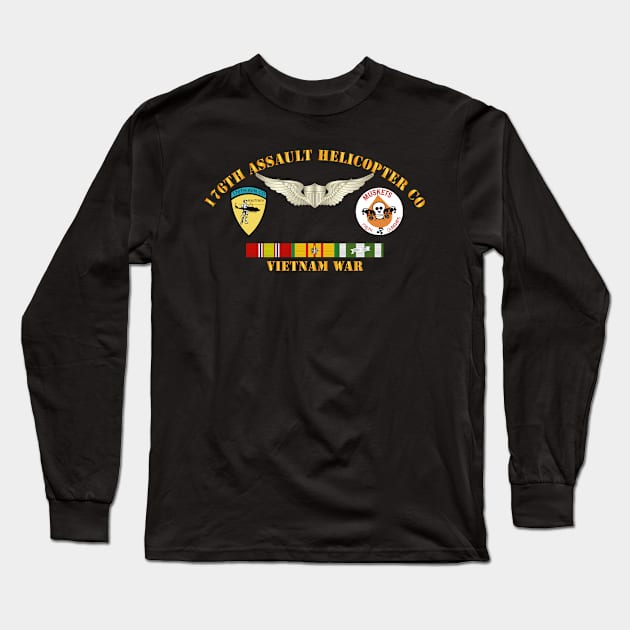 176th AHC  - MinMn Muskts w Wings Long Sleeve T-Shirt by twix123844